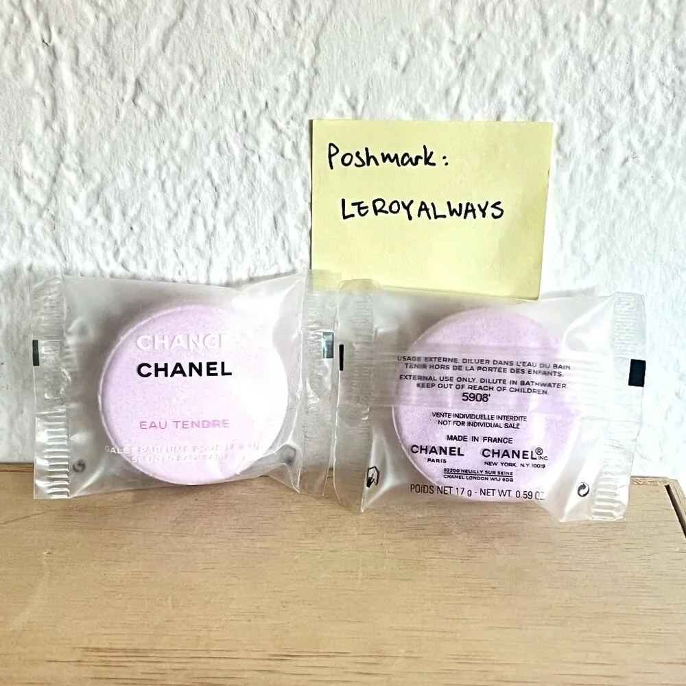 Very Rare. Chanel Chance eau Tendre scented bath tablets 2 pieces - Picture 2 of 2